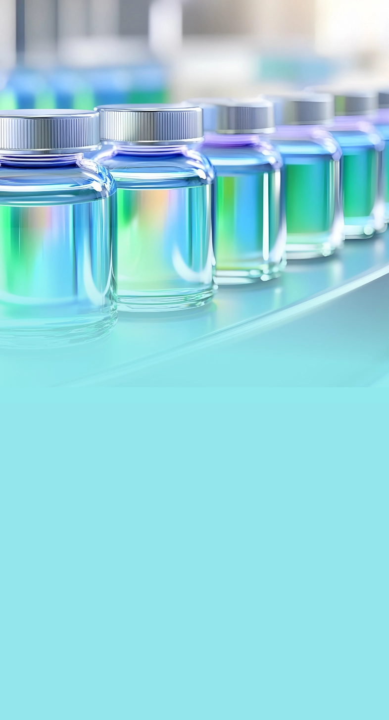 Visual listing benefits of AI in pharma including faster development and improved compliance.