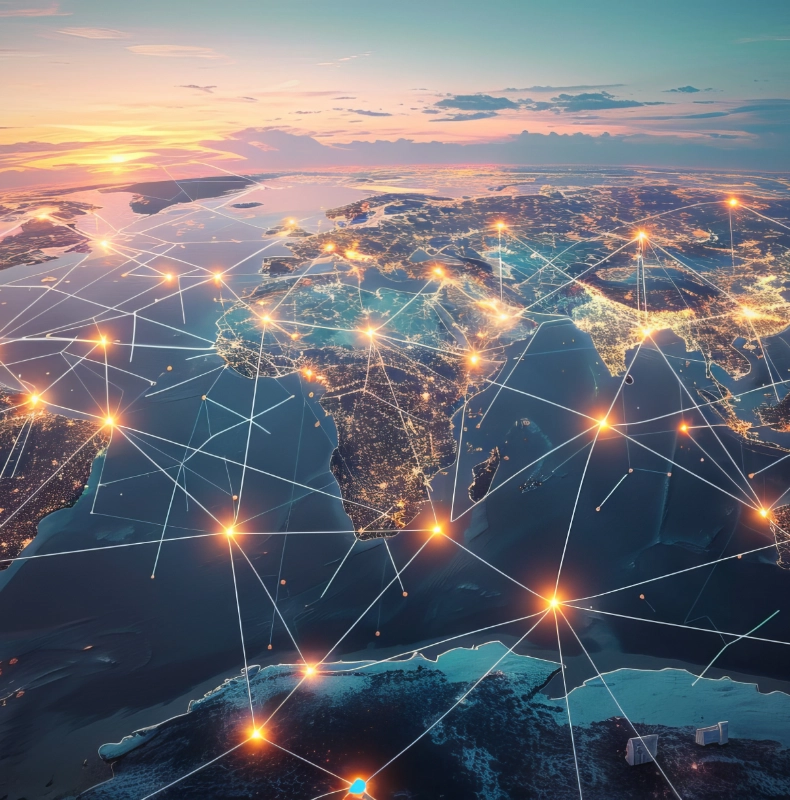 Graphic of SAP Ariba Business Network enabling global supplier collaboration